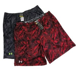 Under Armour 2 Pair Heat Gear Loose Athletic Shorts Men 2XL Pockets New